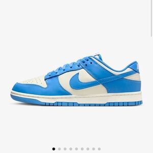 Nike Blue and White Dunk Sneakers